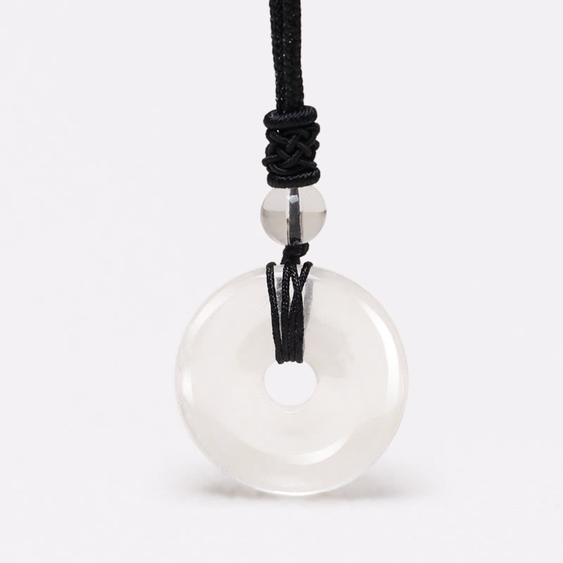 Nimara Ritual Lucky Coin Pendant Healing Crystal Gemstone Necklace