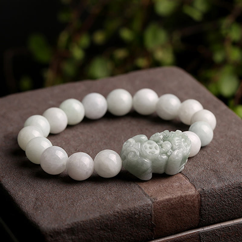 Nimara Ritual Fengshui Wealth Prosperity Jade PiXiu Luck Bracelet