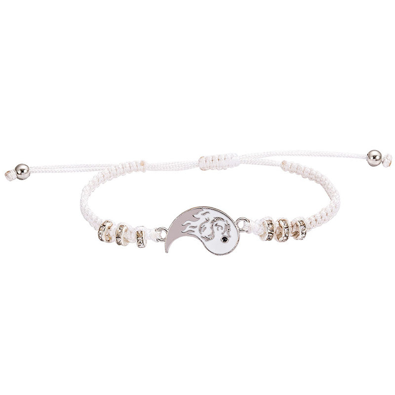 Nimara Ritual 2pcs Yin Yang Dragon Couple Bracelet