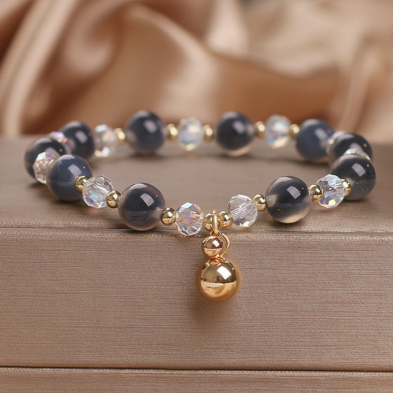 Nimara Ritual Candy Agate Healing Harmony Bead Charm Bracelet