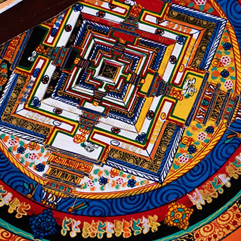 Nimara Ritual Tibetan Handmade Thangka Mandala Painting Blind Box Random Color Pattern