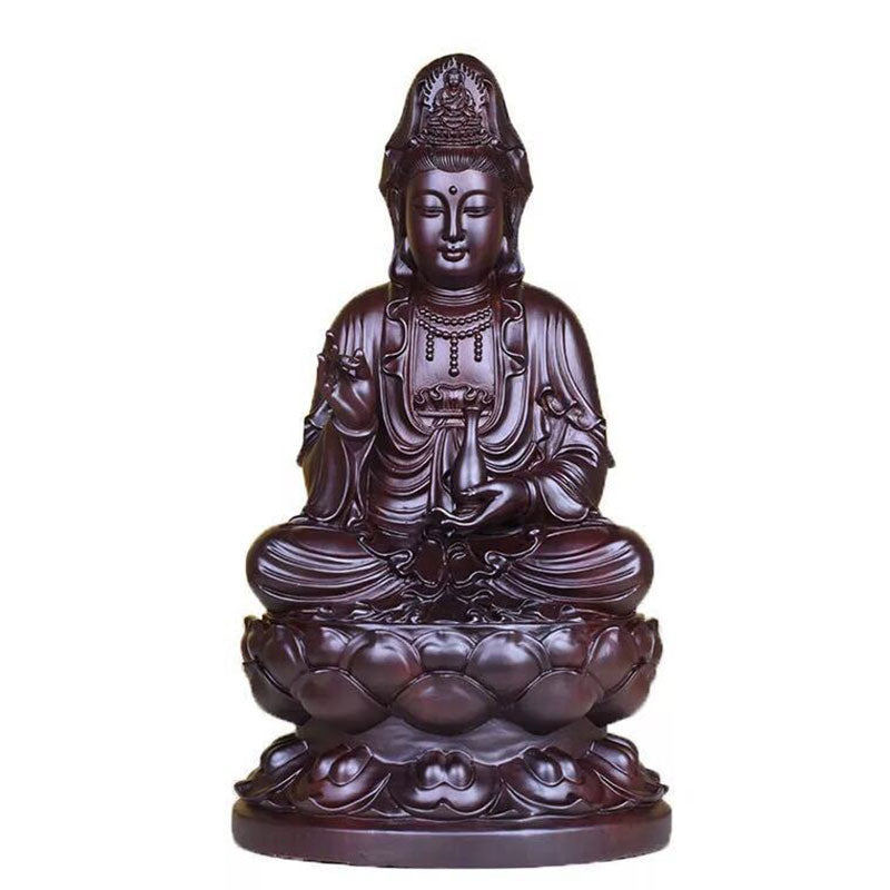 Nimara Ritual Avalokitesvara Ebony Lotus Harmony Blessing Home Decoration