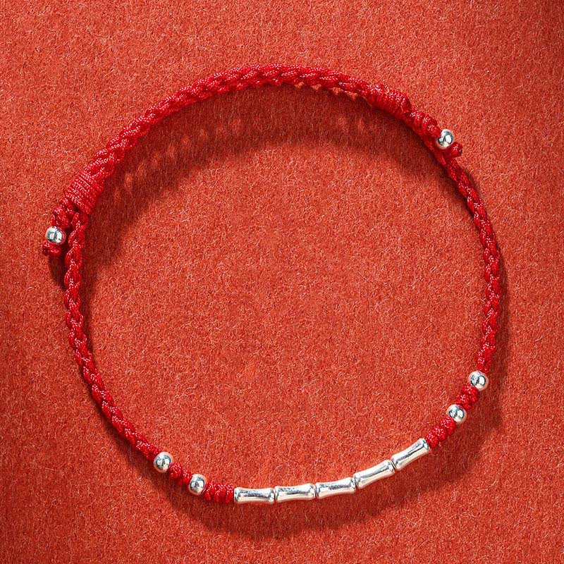 Nimara Ritual Tibet Handmade Multicolored Bamboo Protection Braided String Bracelet