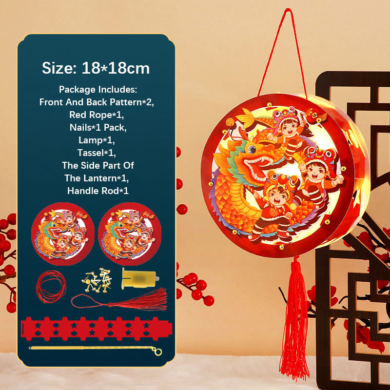 Nimara Ritual DIY Good Luck Cute Rabbit Paper Lantern Lamp Mid-Autumn Festival Lantern Decoration