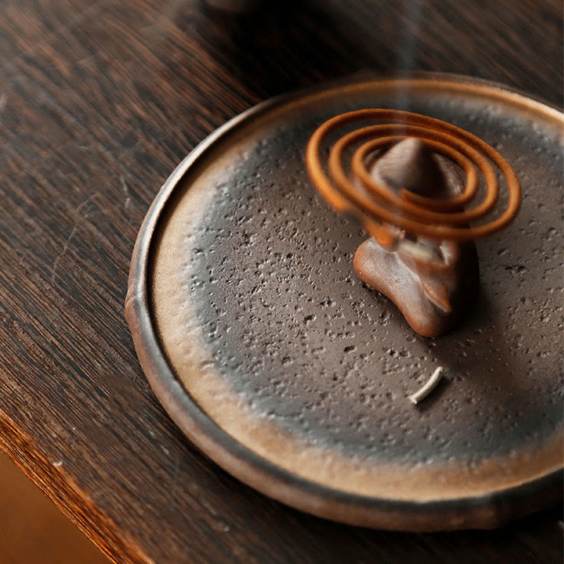 Nimara Ritual Small Person Meditation Ceramic Spiritual Healing Incense Burner