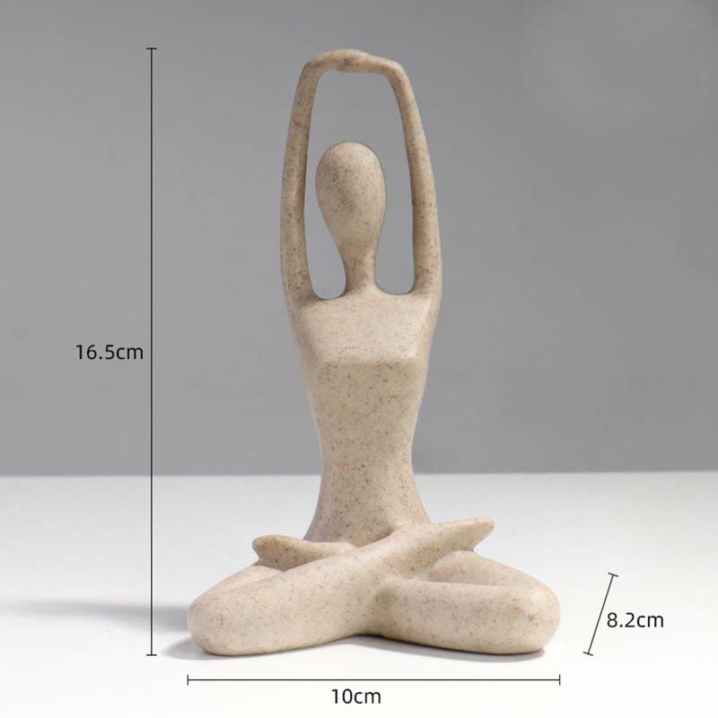 Nimara Ritual Abstract Yoga Meditating Exercise Resin Spiritual Figurine Sculpture Desk Decoration
