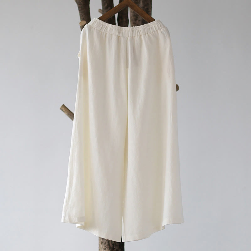 Nimara Ritual Flower Jacquard Midi Dress Long Sleeve Cotton Linen Dress Wide Leg Pants With Pockets