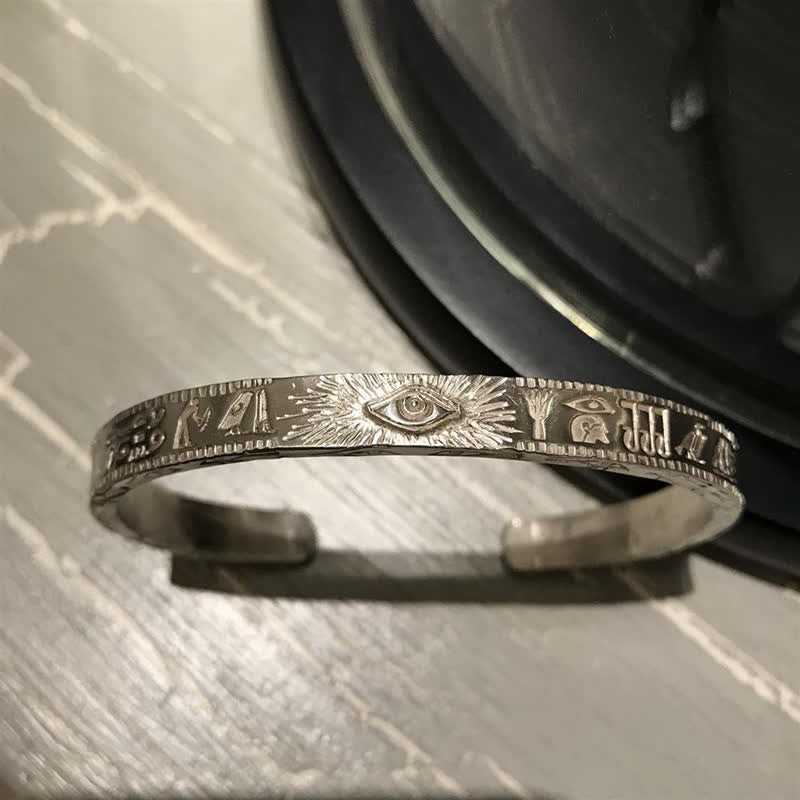 Nimara Ritual Eye Of Horus Protection Copper Cuff Bracelet Bangle