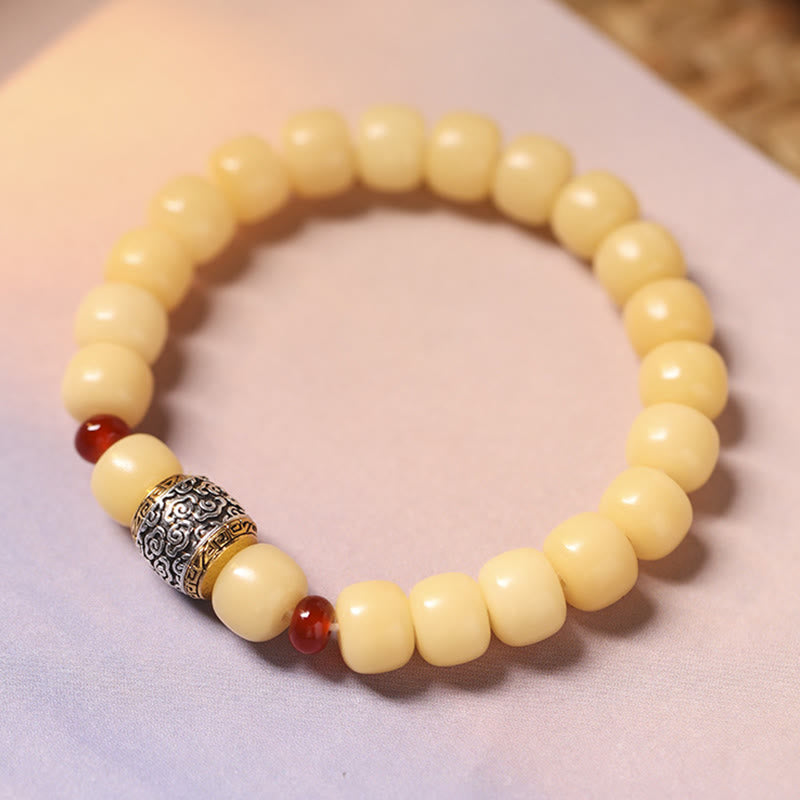Nimara Ritual Bodhi Seed Auspicious Cloud Fu Character Bead Peace Bracelet