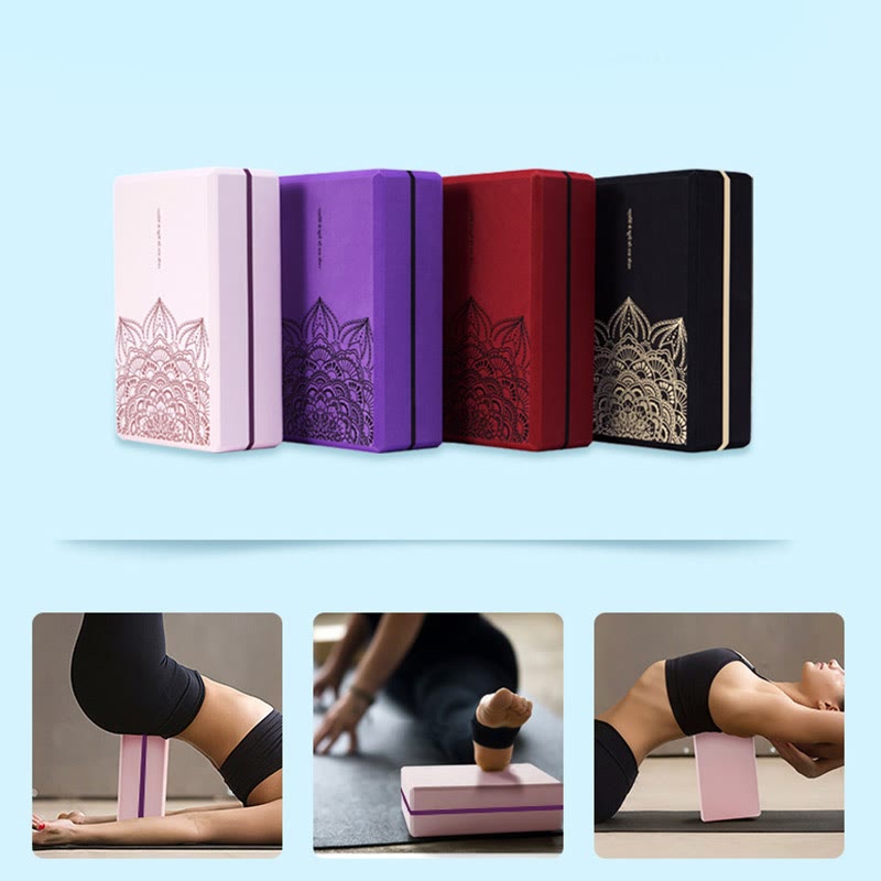 Nimara Ritual Tibetan Mandala Mindful Soft Non-Slip Foam Yoga Block