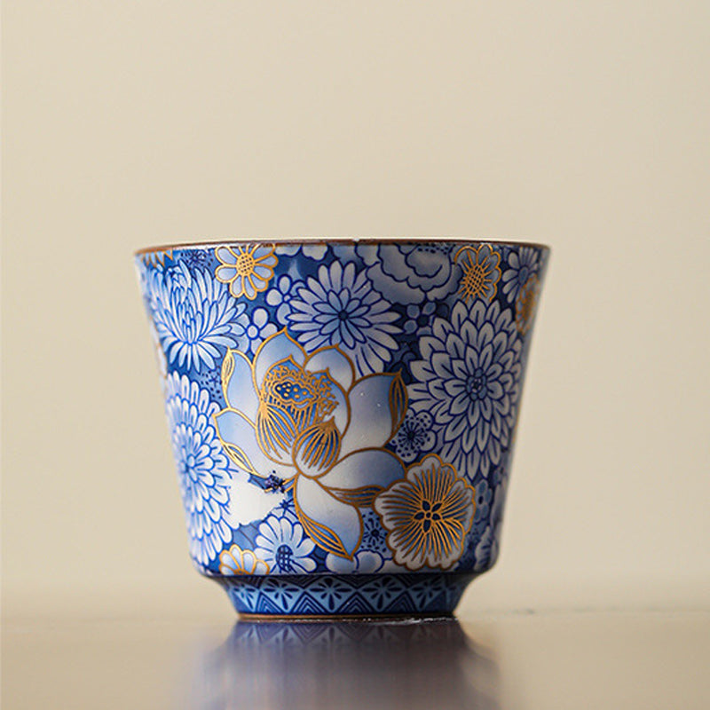 Nimara Ritual Lotus Chrysanthemum Plum Blossom Flower Teacup Kung Fu Tea Cup Teapot