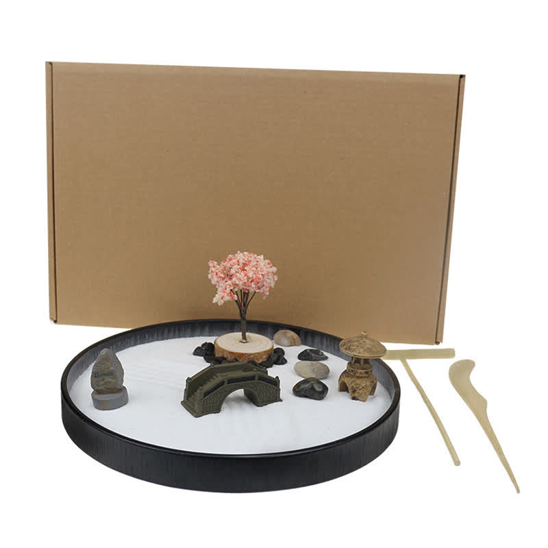 Nimara Ritual Tree Small Bridge Landscape Meditation Calm Zen Garden Decoration