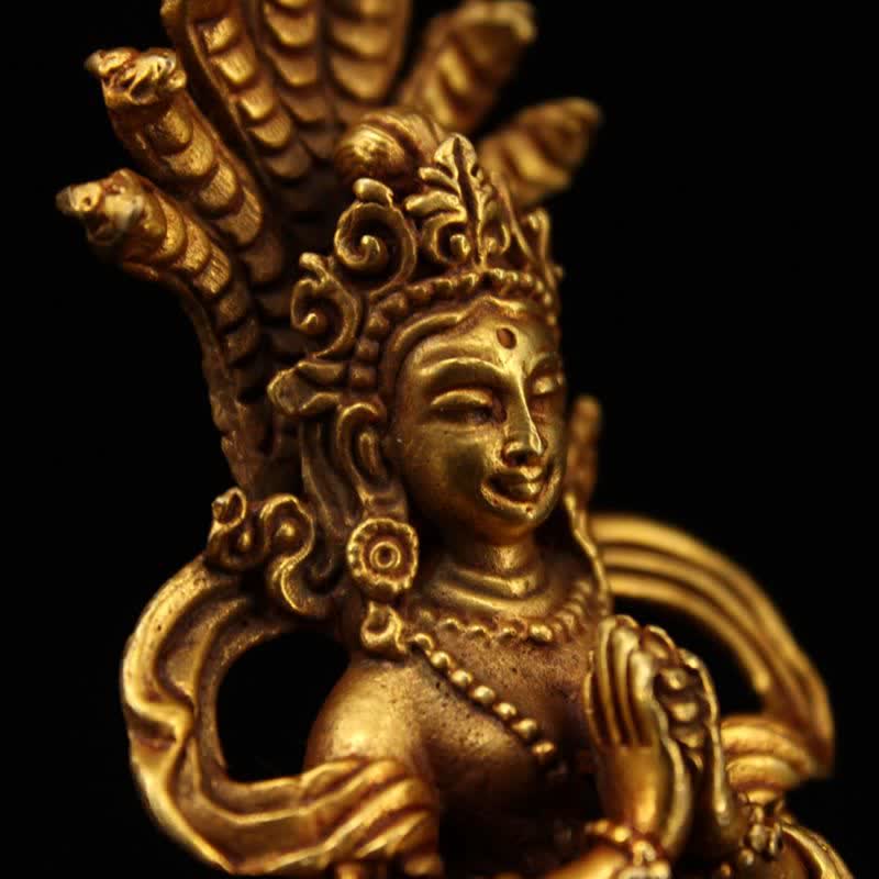 Nimara Ritual Bodhisattva Nagarjuna Protection Copper Statue Decoration