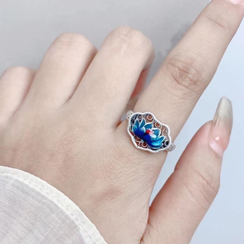 Nimara Ritual Lotus Auspicious Cloud New Beginning Necklace Pendant Ring