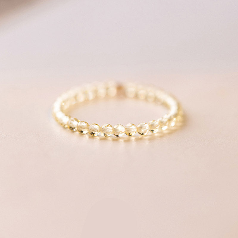 Nimara Ritual Natural Citrine Happiness Prosperity Ring