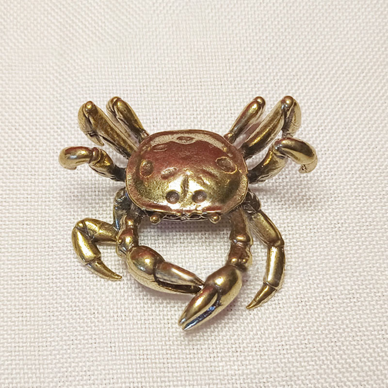 Nimara Ritual Mini Small Frog Turtle Koi Fish Snail Crab Copper Wealth Home Decoration