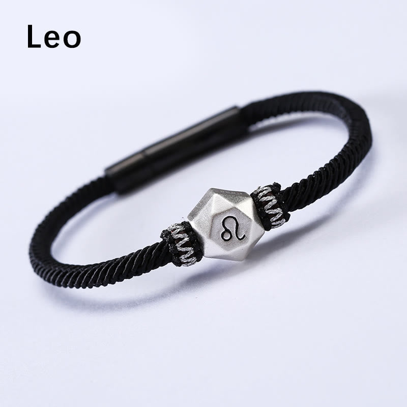 Nimara Ritual 999 Sterling Silver 12 Constellations of the Zodiac Protection Handmade String Bracelet