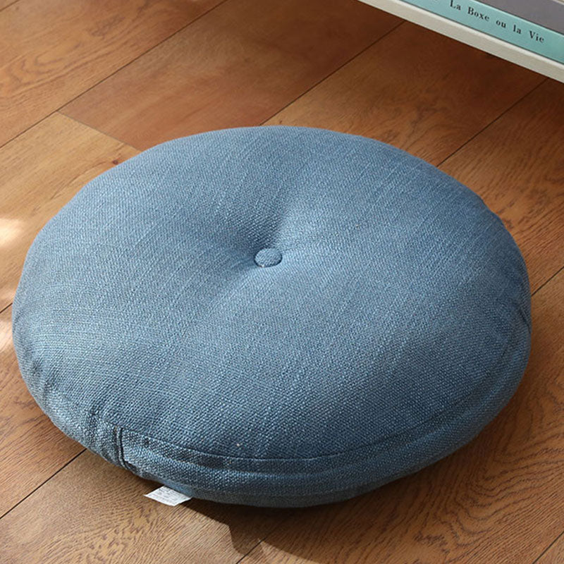 Nimara Ritual Lotus Simple Pattern Linen Meditation Seat Cushion Home Living Room Decoration