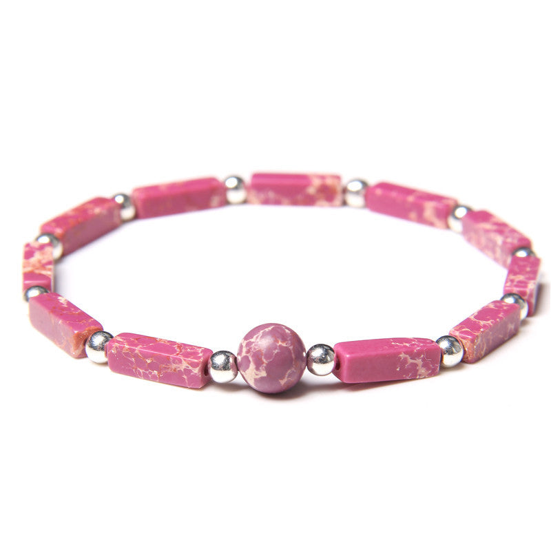 Nimara Ritual Natural Crystal Amethyst Tiger Eye Spiritual Balance Bracelet