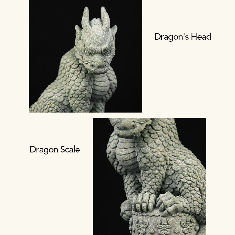 Nimara Ritual Feng Shui Standing Sitting Dragon Success Luck Home Decoration