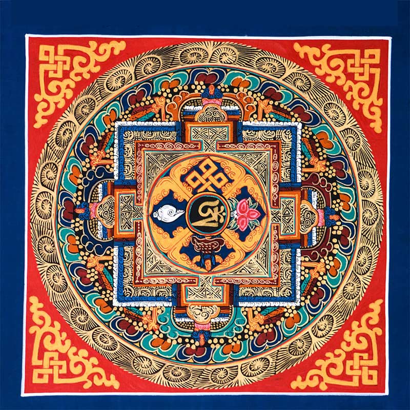 Nimara Ritual Tibetan Handmade Thangka Painting Blessing Thangka Blind Box Random Color Pattern