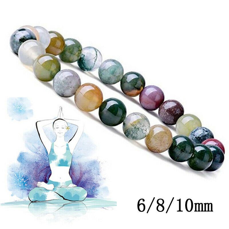 Nimara Ritual India Agate Beads Luck Yoga Bracelet