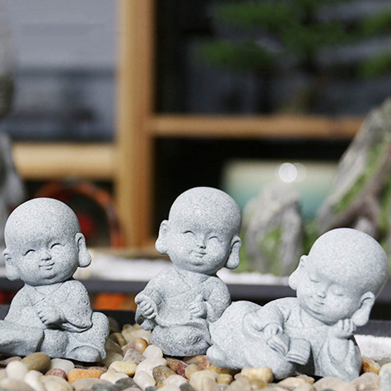 Nimara Ritual Meditation Prayer Monk Buddha Statue Serenity Home Decoration