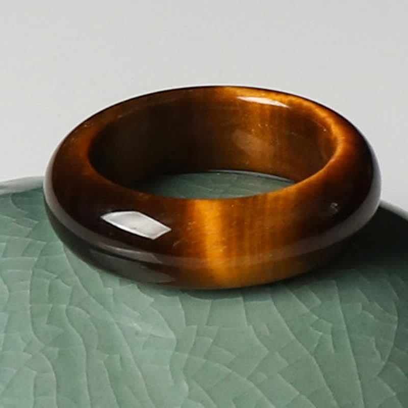 Nimara Ritual Tiger Eye Stone Strength Protection Ring