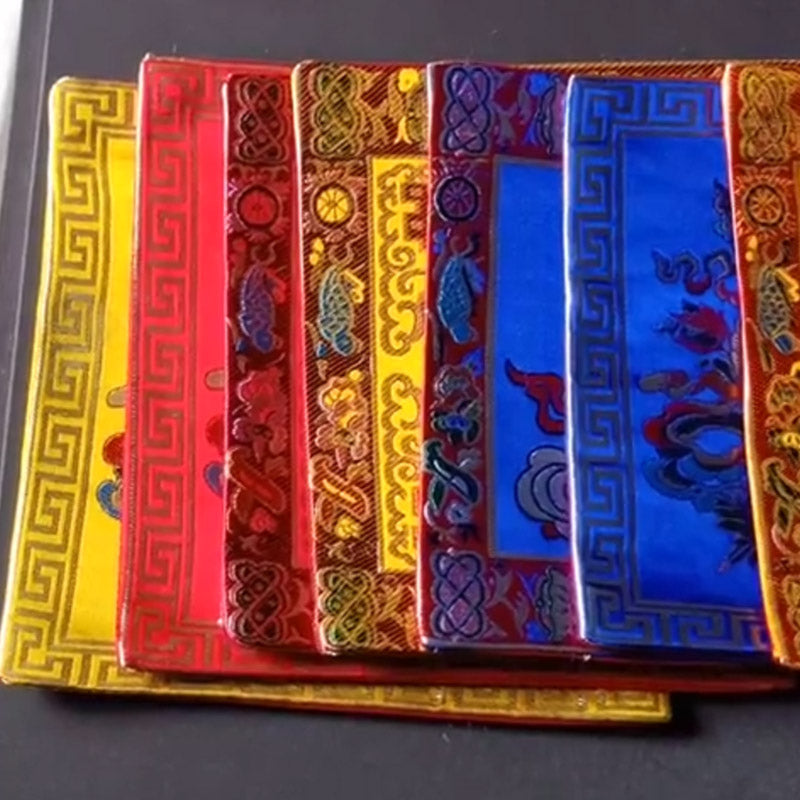 Nimara Ritual Prayer Altar Mat Healing Meditation Vajra Auspicious Symbols