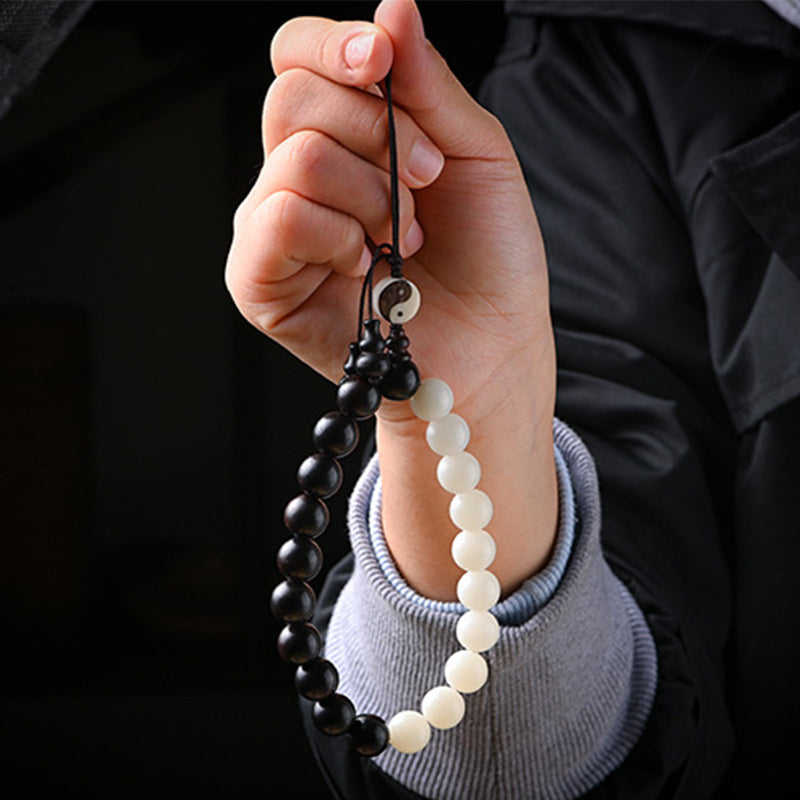 Nimara Ritual Ebony YinYang Protection Bracelet Decoration