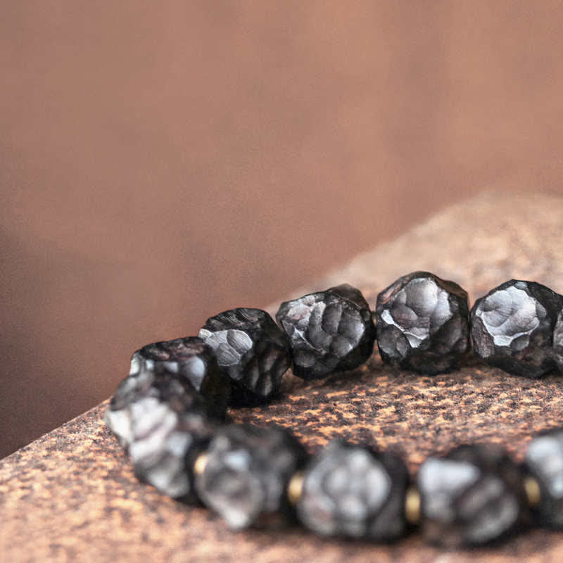 Nimara Ritual Ebony Wood Copper Peace Balance Couple Bracelet