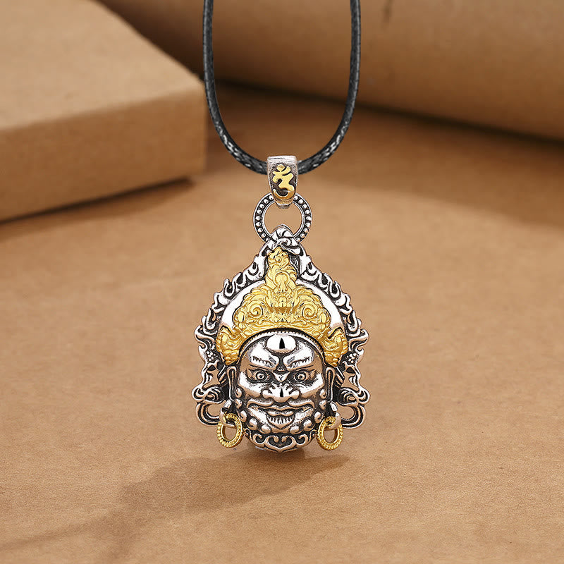 Nimara Ritual Yellow God of Wealth Amulet Copper Luck Necklace Pendant