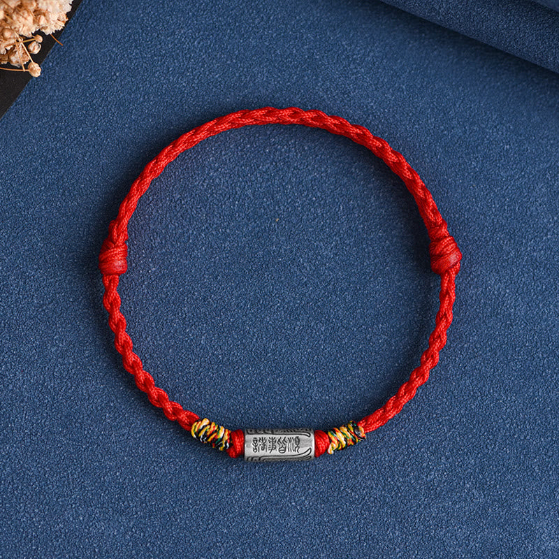 Nimara Ritual Handcrafted 925 Sterling Silver Everything Goes Well Design Protection Strength Bracelet Anklet