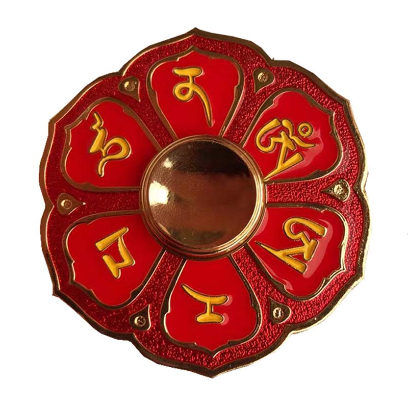 Nimara Ritual Six True Words Fidget Spinner Blessing Finger Hand Spinner Decoration