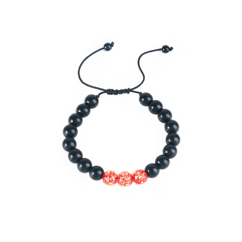 Nimara Ritual Black Obsidian Luminous Glowstone Strength Bracelet