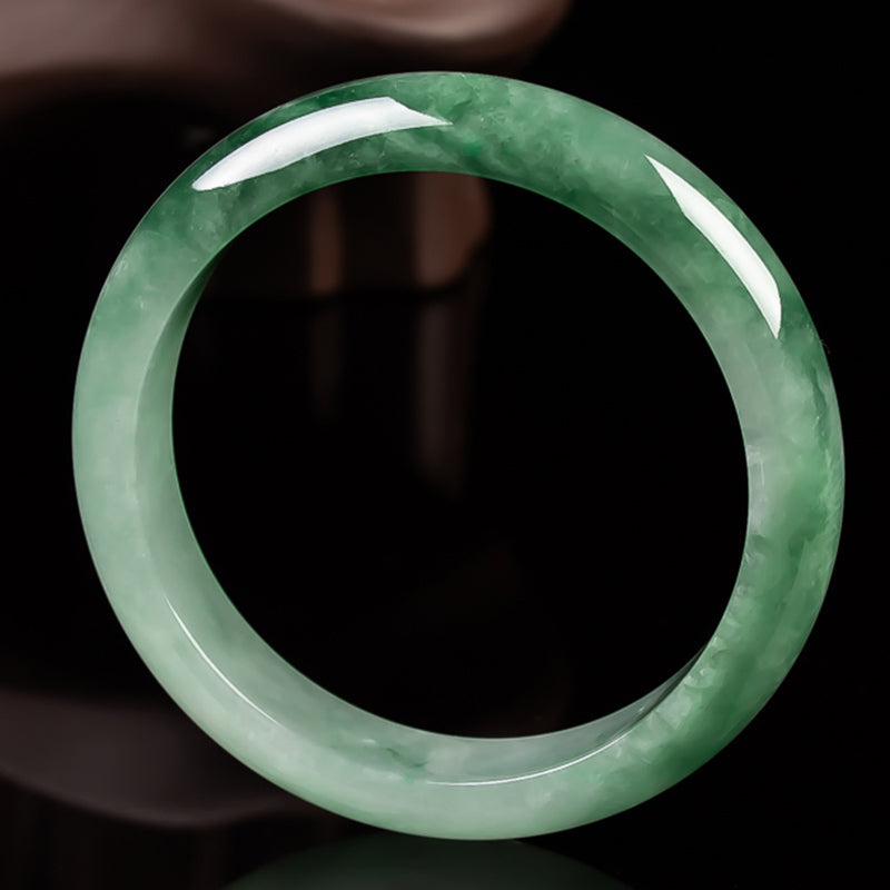 Nimara Ritual Natural Jade Fortune Blessing Bangle Bracelet