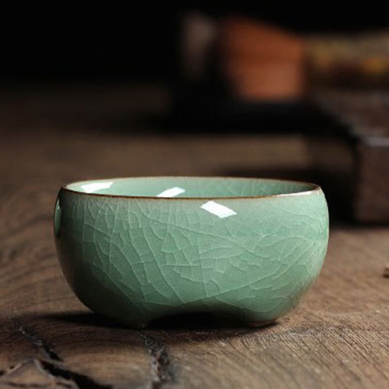 Nimara Ritual Colorful Koi Fish Ceramic Teacup Kung Fu Tea Cup Bowl