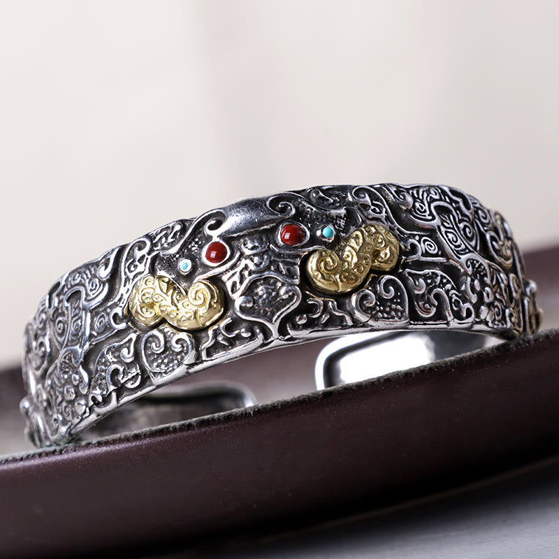 Nimara Ritual FengShui Engraving PiXiu Blessing Bracelet Bangle