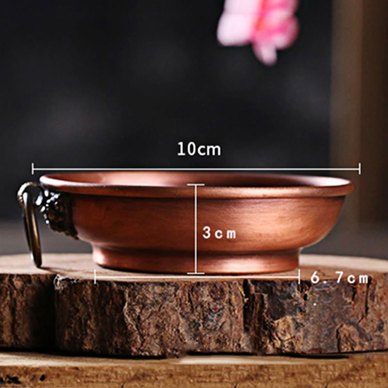 Nimara Ritual Small Copper Prayer Altar Portable Burning Holder Incense Sage Smudging Rituals Use Items