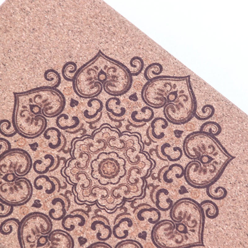 Nimara Ritual Tibetan Mandala Mindful Yoga Cork Block