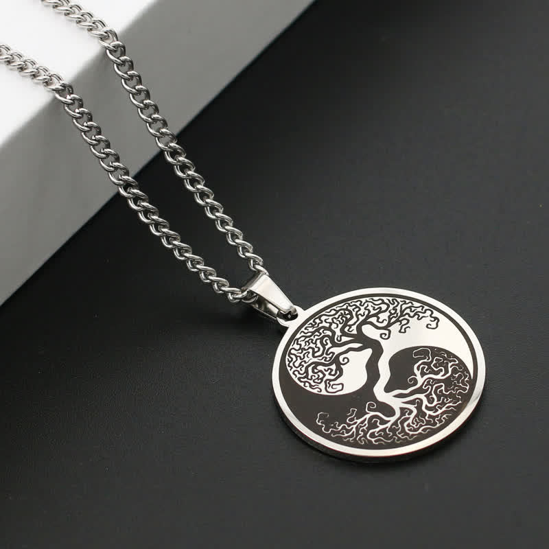 Nimara Ritual The Tree of Life Titanium Steel Connection Necklace Pendant