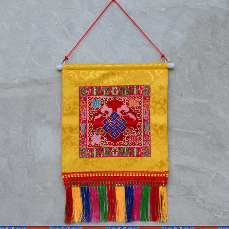 Nimara Ritual Vajra Auspicious Symbols Spiritual Power Wall Art