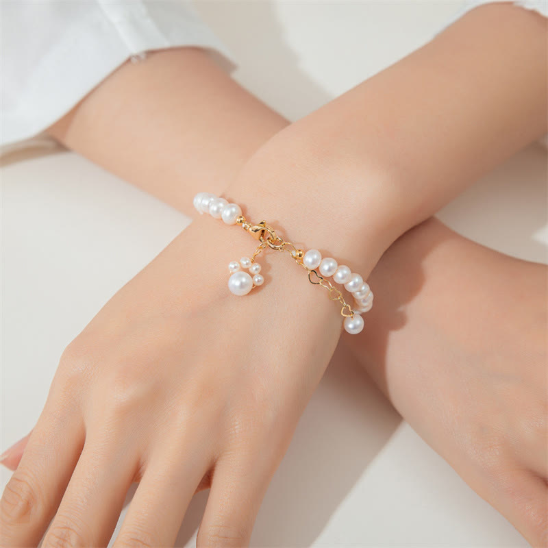 Nimara Ritual Pearl Cat Paw Healing Chain Bracelet