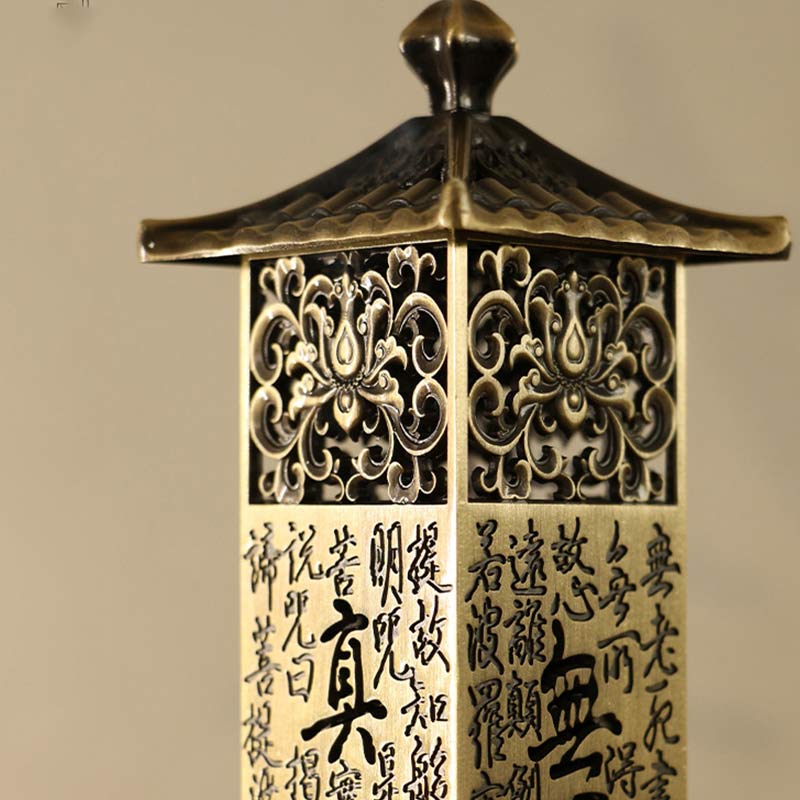 Nimara Ritual Heart Sutra Alloy Incense Holder Healing Home Decoration Incense Burner