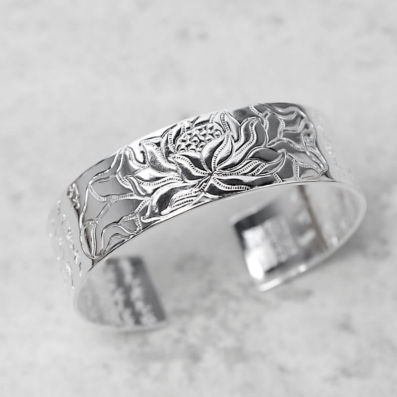 Nimara Ritual Tibetan Lotus White Copper Luck Bracelet