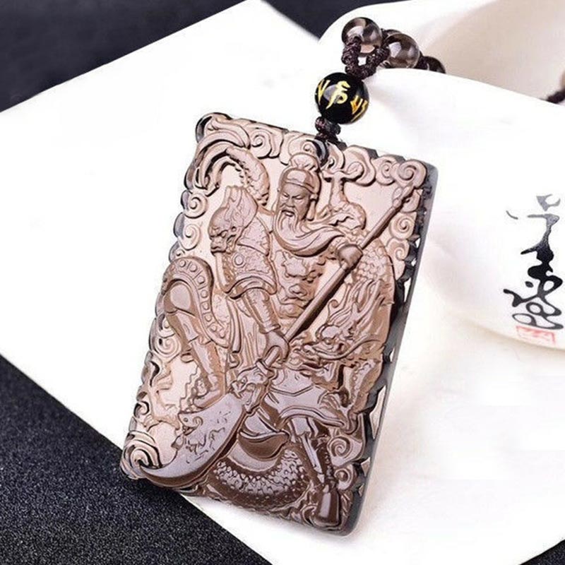 FengShui Lord Guan Protection Necklace Pendant