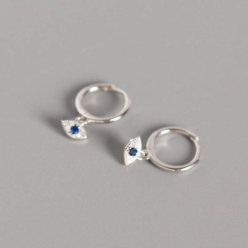 Nimara Ritual 925 Sterling Silver Evil Eye Blessing Protection Stud Earrings