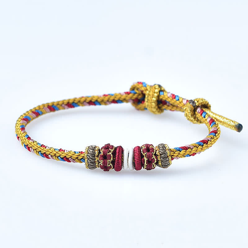 Nimara Ritual Handmade Dunhuang Color Luck Braid String Bracelet