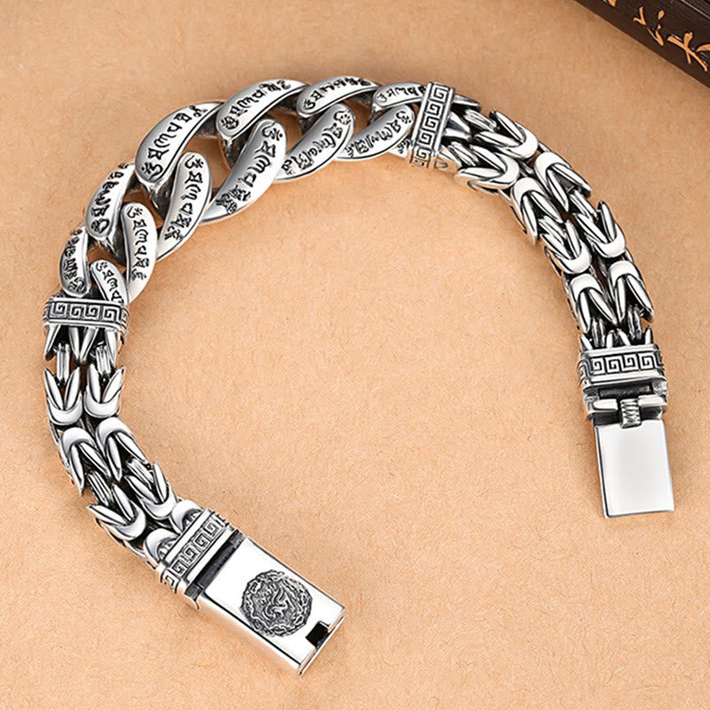 Nimara Ritual Om Mani Padme Hum Engraved Peace Purity Bracelet
