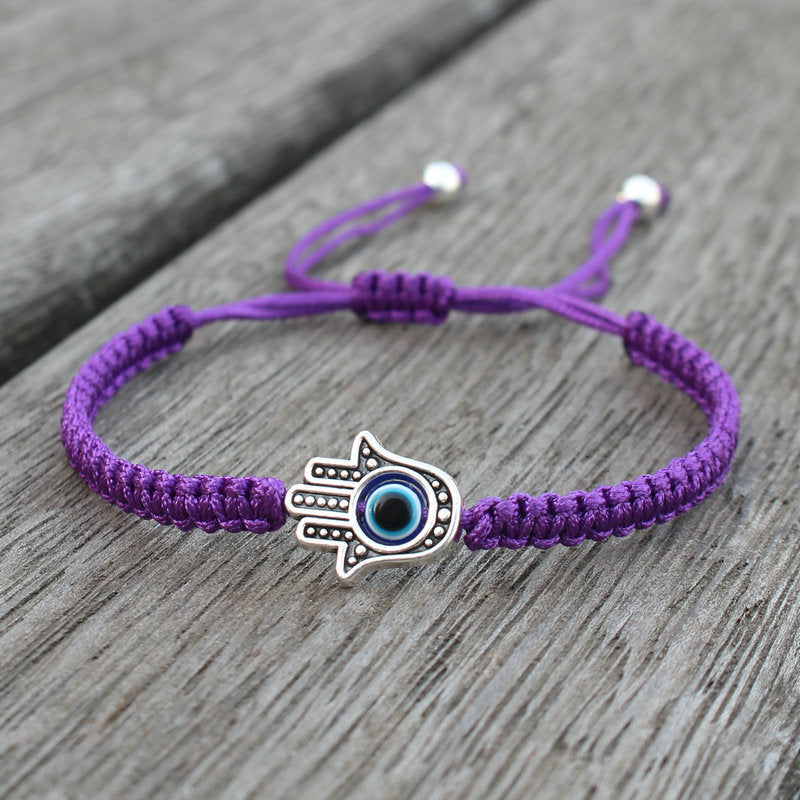 Nimara Ritual Handmade Hamsa Symbol Protection Luck String Bracelet